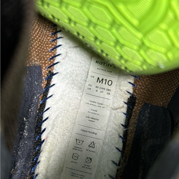 Rothy's Mens Size 10 The Chelsea Boots Merino Blend Bourbon Brown - Picture 6 of 7